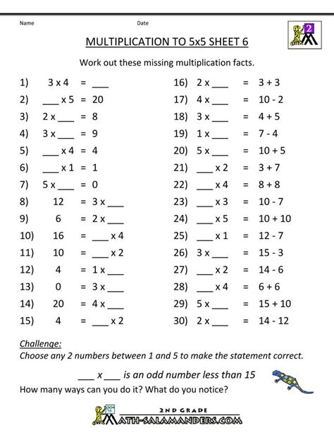 Grade 6 Math worksheet .